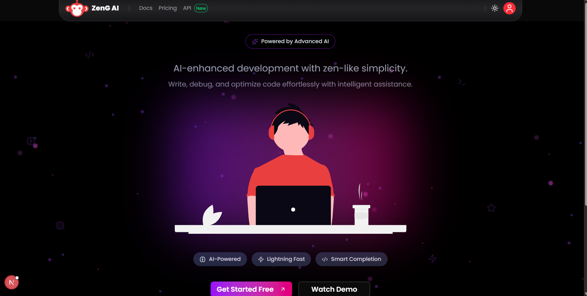 GenZ AI — in-browser AI code editor with WebContainer and Monaco