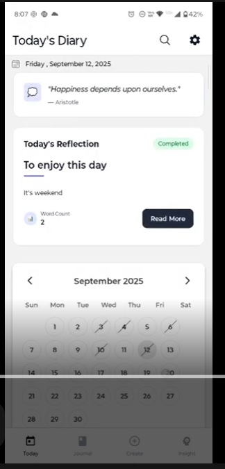 AI Diary app — AI-powered mood and sentiment analysis diary